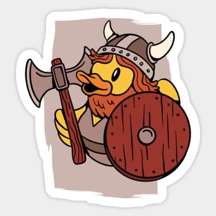 Cute Viking Rubber Ducky // Squeaky Duck Viking Sticker